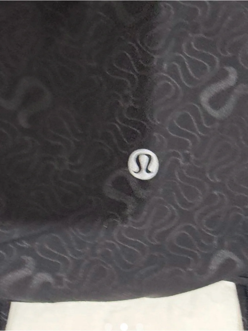 Lululemon black High-Waist Leggings with Subtle All-Over Logo Print